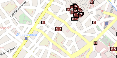 Stadtplan Manneken-Pis Brüssel