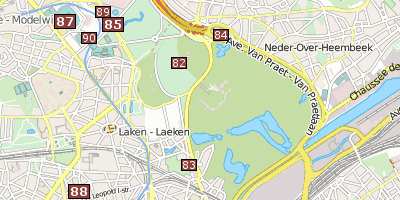 Park von Laken Stadtplan