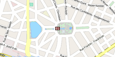 Quartier des Squares Brüssel Stadtplan