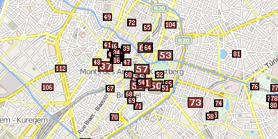 Stadtplan Akademiepalast Brüssel