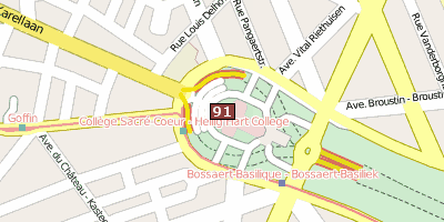 Basilika von Koekelberg Stadtplan