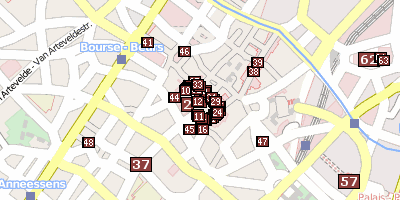 Grand Place Brüssel Stadtplan