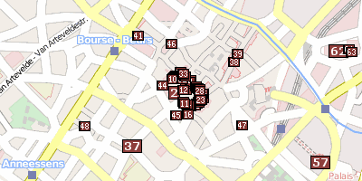Stadtplan Haus König von Spanien