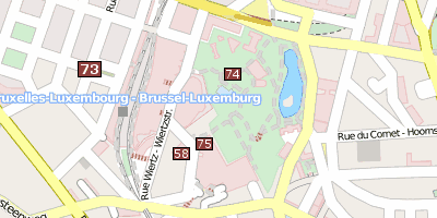Leopoldpark Brüssel Stadtplan