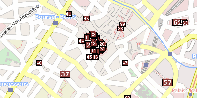 Stadtplan Les Brasseurs