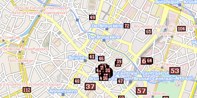 Stadtplan Museum für Kostüm und Spitze