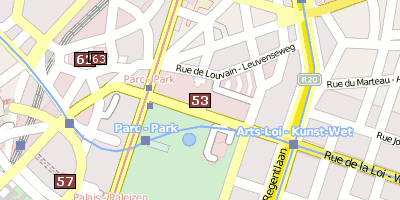 Stadtplan Palast der Nation