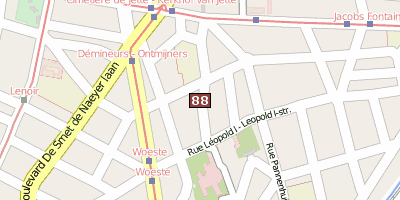 Stadtplan René-Magritte-Museum